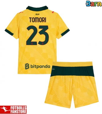 AC Milan Fikayo Tomori #23 Tredje Tröja Barn 2025-26 Kortärmad (+ Korta byxor)